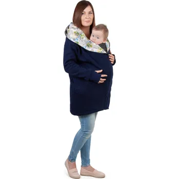 Dámský kabát Fun2bemum Nosicí a těhotenský kabátek KAYA - Navy Velikost dospělá: M/L