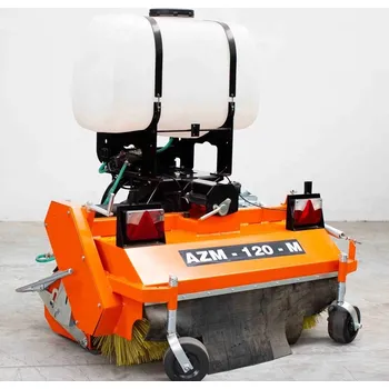 Příslušenství pro zahradní traktor Šálek s.r.o. | Zametací kartáče se sběrnou vanou ŠÁLEK AZM-120M / 150M - 120cm