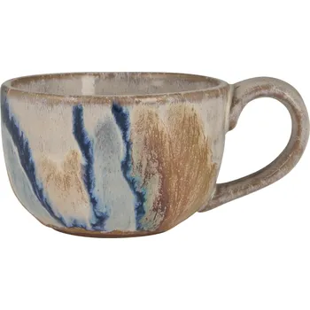 Ib Laursen Keramický hrnek Trosa Blue Texture 160 ml