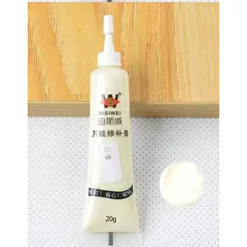 Tmel Tekuté dřevo na opravu nábytku, pasta, tmel, Vosk na panely, BÉŽOVÁ bílá