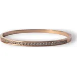 Pevný náramek z chirurgické oceli s kameny