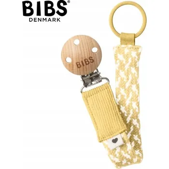 BIBS ŠŇŮRKA NA DUDLÍK BRAID PALE BUTTER & IVORY, 100% organická