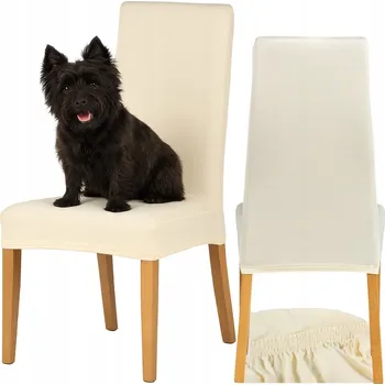 Potah na židli Hnědý potah na židli