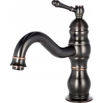 Vodovodní baterie Umyvadlová baterie stojánková Rustikální Úchyty Simply Retro černá