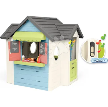 Dětský domeček Domeček s restaurací a obchodem Chef House DeLuxe Smoby rozšiřitelný s elektronickým zvonkem jako dárek