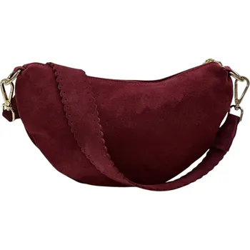 Kabelka Ledvinka z broušené kůže 556-c Itálie barva: černá