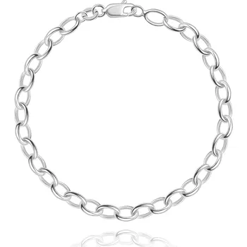 Řetízek Stříbrný řetízek na ruku 925 - velká oválná očka