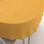 Dekorační oválný ubrus BKW-211 Hořčicový žíhaný 100x160 cm