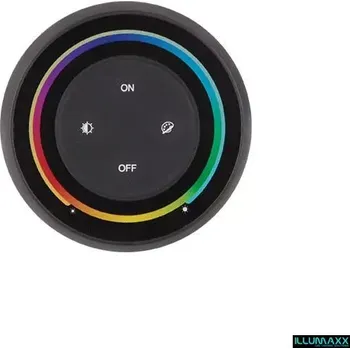 Příslušenství pro LED osvětlení Nástěnný ovladač stmívač S1-B pro RGB LED pásky, černý (napájení 3V (2x baterie AAA))