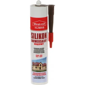 stavební silikon Univerzální silikon hnědý 310 ml wkręt-met
