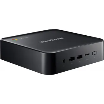 Stolní počítač Viewsonic Chromebox, Intel Celeron 5205U, Chrome OS, 64GB ROM/8GB RAM,HDMI-out x2, uSD card x1,RJ45 x1, USB black