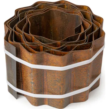 Zahradní obrubník Covernit Neviditelný obrubník Corten vlnitý 150 x 5000 x 1 mm