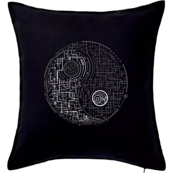 Polštář Electric Balance - Polštář 50x50 - 50x50 - Včetně výplně ( Černá )