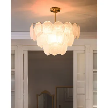 Osvětlení Lustr mosazný kov sklo ⌀ 60 cm závěsná lampa skleněný glamour styl obývací pokoj ložnice Beliani