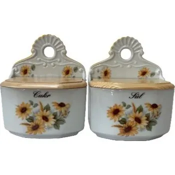 Cukřenka Slánka 0,70l závěsná RUDBEGIE s víčkem, čes.porcelán