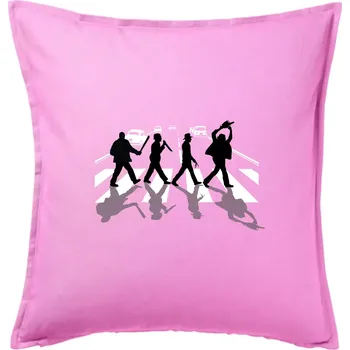 Polštář Abbey Road Killer - Polštář 50x50 - 50x50 - Pouze potah ( Růžová )