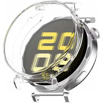 Pouzdro na mobilní telefon OCHRANNÉ POUZDRO PRO HUAWEI WATCH GT5 GT 5 PRO 42MM ELEGANT CASE PRŮHLEDNÉ 2v1