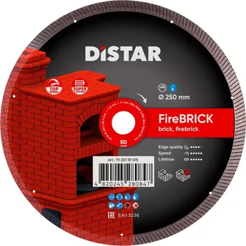Řezný kotouč DISTAR Diamantový kotouč 1A1R 250 FireBRICK (Ref. 11120159015)
