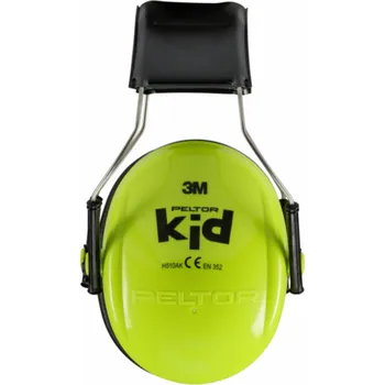 3M Peltor Earmuffs Kid KIDV 27 dB neon green