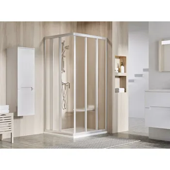 RAVAK Sprchový kout Ravak Supernova ASRV3/ASRV3 80x80x198 rohový, satin/grape 15V40UR2ZG;15V40UR2ZG