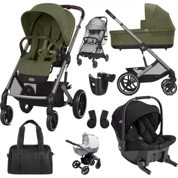 Kočárek CYBEX Set Balios S Lux + Joie Sprint™ Signature 2025 Moss Green (Taupe Frame)