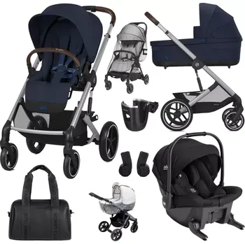 Kočárek CYBEX Set Balios S Lux + Joie Sprint™ Signature 2025 Ocean Blue (Silver Frame)
