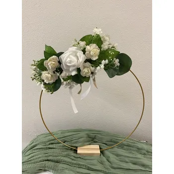 Svatební dekorace Květinová dekorace v kruhovém stojanu