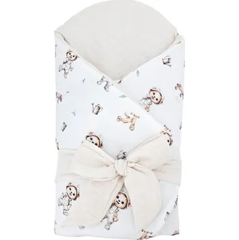 Zavinovačka EKO Zavinovačka mušelínová s kokosovou vyjímatelnou vložkou Gardener Bear 75x75cm