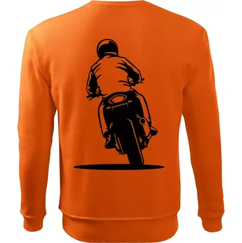 Pánská mikina Motorkář na zádech - silnice - Mikina Essential pánská - M ( Oranžová )