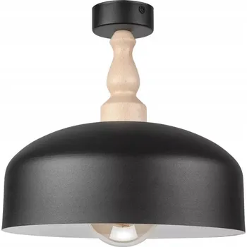 STROPNÍ SVÍTIDLO STROPNÍ SVÍTIDLO LAMKUR RINA 48291 ČERNÉ / DŘEVO