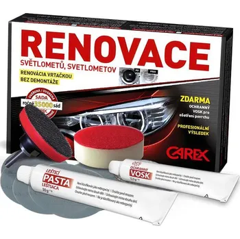 Autošampón Compass CAREX - sada na RENOVACI plastových světlometů