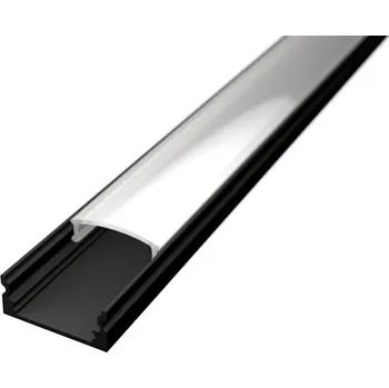 LED páska Ledshopik LED profil ALPI MICRO-BIG černý - LED profil MICRO-BIG černý - 2m