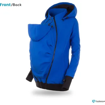 Dámská softshellová bunda Fun2bemum Nosicí a těhotenská softshellová bunda EVEREST 6v1 - Cornflower Velikost dospělá: XXL
