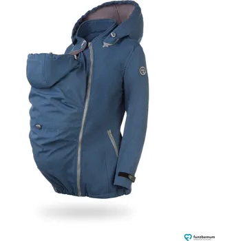 Pánská softshellová bunda Fun2bemum Nosicí a těhotenská softshellová bunda ENIGMA 5v1 - Indigo Melange Velikost dospělá: XL