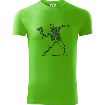 Pánské tričko Flourish Vandalism - Viper FIT - Pánské zůžené tričko - XL ( Apple Green )