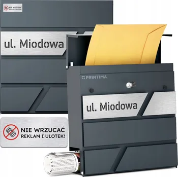Poštovní schránka Poštovní schránka vhoz Printima šedá