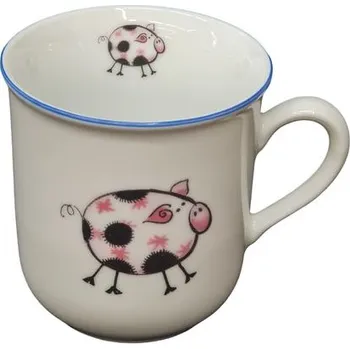 hrnek 160ml DĚTSKÝ-PRASE RŮŽOVÉ, čes.porcelán