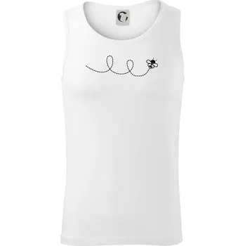 Dráha letu včely - smyčka - Tílko pánské Core - M ( Bílá )