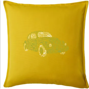 Polštář Beetle car parts - Polštář 50x50 - 50x50 - Pouze potah ( Žlutá )