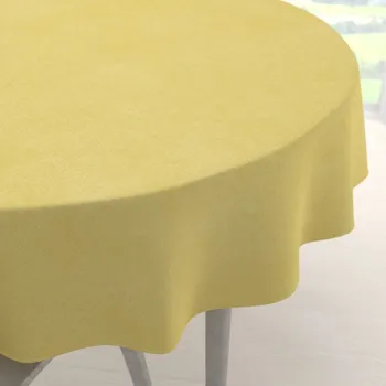 ubrus Dekorační kulatý ubrus BKW-209 Žlutozelený žíhaný Ø 100 cm