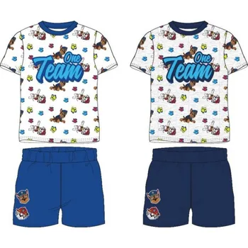 Chlapecké pyžamo Eplusm Chlapecké pyžamo TLAPKOVÁ PATROLA ONE TEAM krátké Barva: Šedá, Velikost: 92