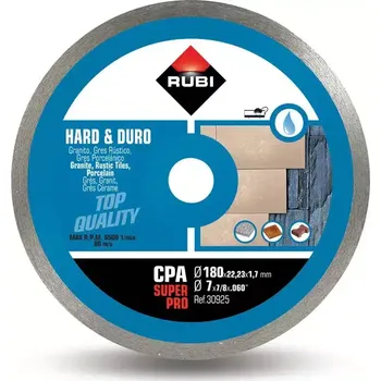 Řezný kotouč RUBI Diamantový kotouč CPA 180 SUPERPRO na přírodní materiály (Ref. 30925)
