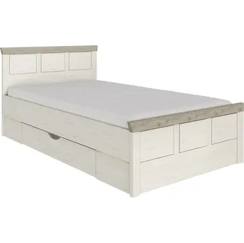 Postel Postel 120x200 Camron A - Black Red White - BRW Borovice aurelio/Madagaskar 130x94 cm