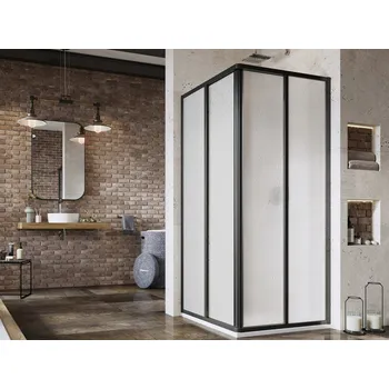RAVAK Sprchový kout Ravak Supernova SRV2/SRV2 100x100x195 rohový, černá/pearl 14VA03O211;14VA03O211