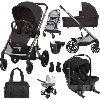 Kočárek CYBEX Set Balios S Lux + Joie Sprint™ Signature 2025 Chocolate Brown (Taupe Frame)