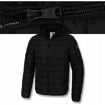 Moto bunda Pitbull pánská prošívaná bunda s kapucí Seacoast III, velikost S