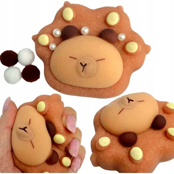 Figurka MAČKACÍ HRAČKA Kapybara KOČIČÍ TLAPKA s Senzorickými Posypkami