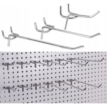 Věšák 60 ks ZÁVĚSNÝ HÁČEK NA MŘÍŽKU HÁČKY 5-15 cm