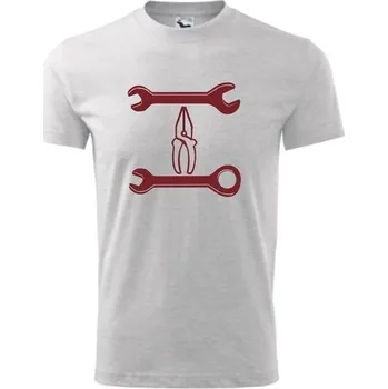 ON-DESIGN Dětské tričko s MONTÉREM Velikost: 146 cm/10 let, Barva: světle šedý melír