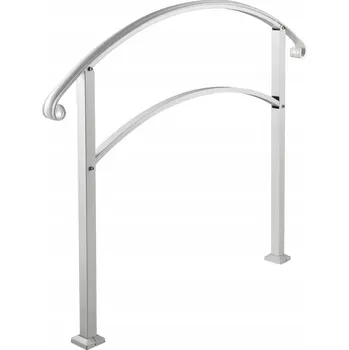 Zábradlí SucceBuy Madlo ke schodišti, výška spodního sloupku 106 cm, železo, bílá matná